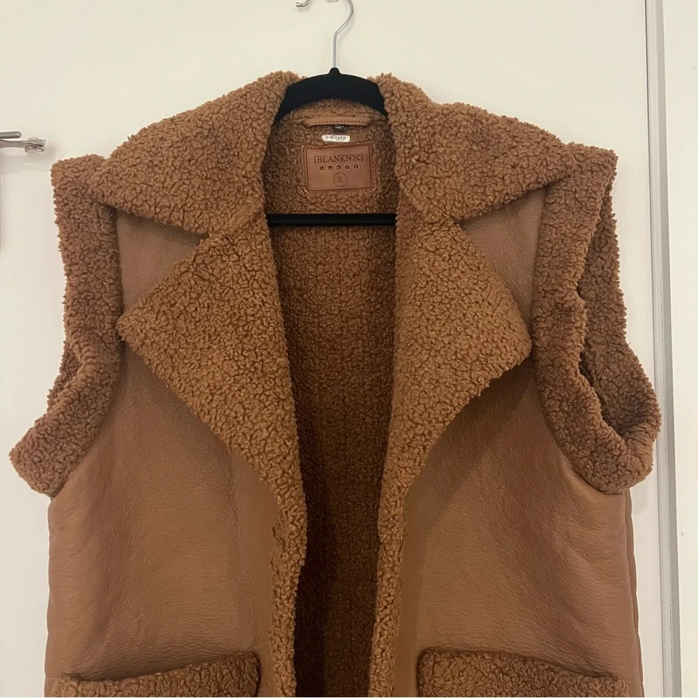 BLANK NYC TOUCH AND GO VEST LONG COAT - Picture 5 of 14